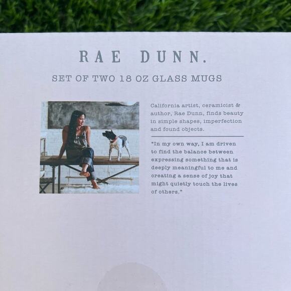 NWT Rae Dunn Easter set of 2 glasses Hoppy Easter - Picture 3 of 3